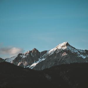 Snow-top Mountain Under Clear Sky